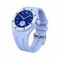 AP X Swatch Royal Pop Watch Blue Silicone Straps @ 3 o'clock