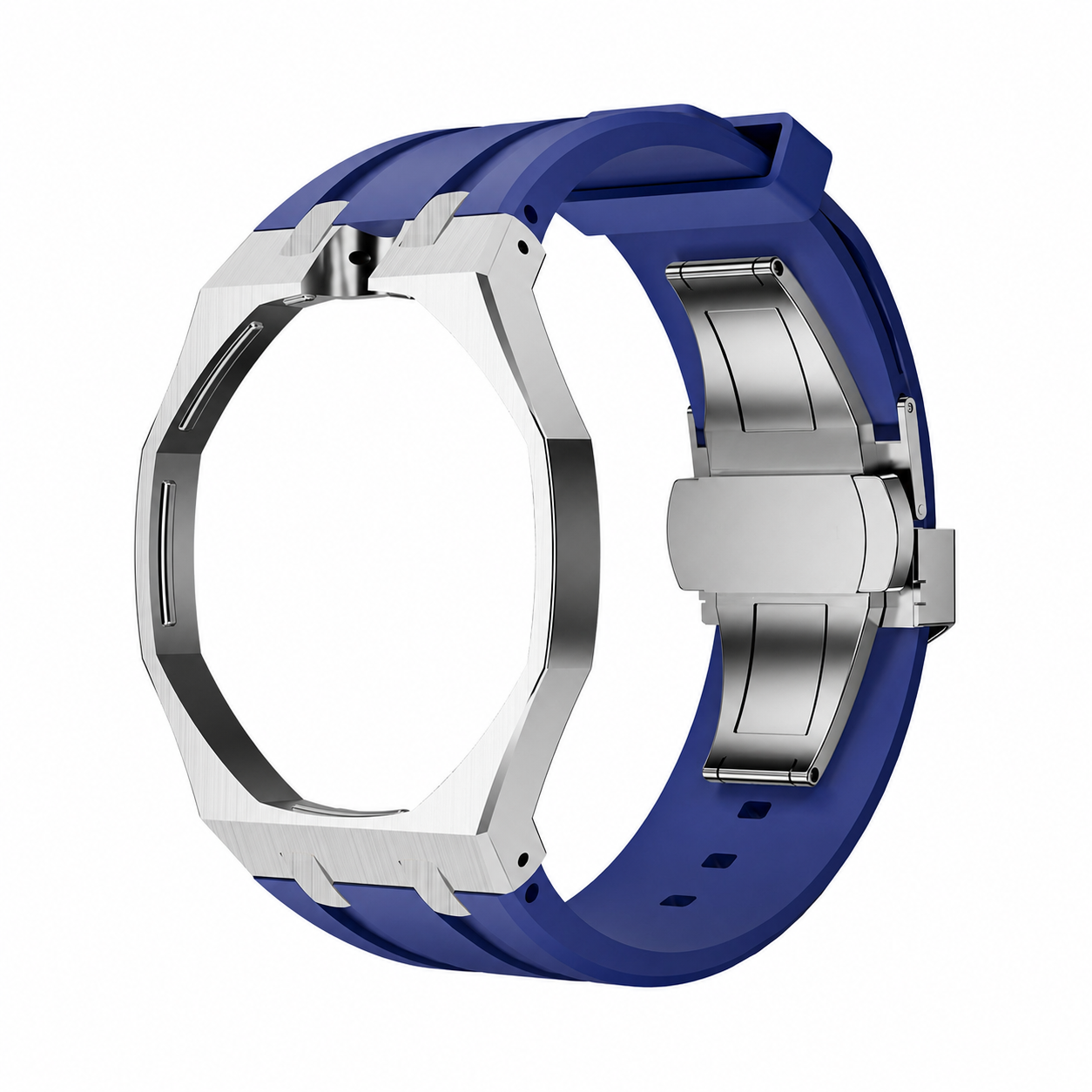 AP X Swatch Royal Pop Stainless Steel Case Blue Silicone Straps @12 o'clock