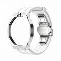 AP X Swatch Royal Pop Stainless Steel Case White Silicone Straps @12 o'clock