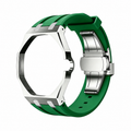 AP X Swatch Royal Pop Stainless Steel Case Green Silicone Straps @3 o'clock