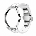 AP X Swatch Royal Pop Stainless Steel Case White Silicone Straps @3 o'clock