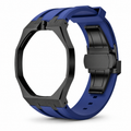 AP X Swatch Royal Pop Black Stainless Steel Case Blue Silicone Straps @12 o'clock