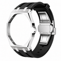 AP X Swatch Royal Pop Stainless Steel Case Black Silicone Straps @3 o'clock