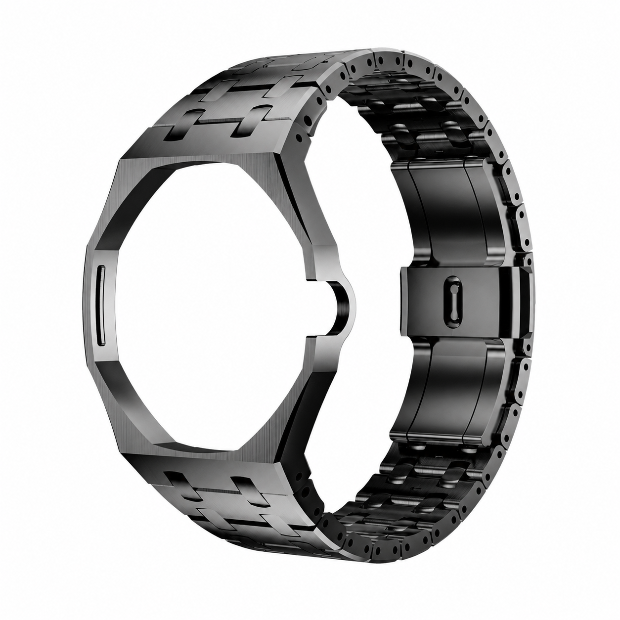 AP X Swatch Royal Pop Black Stainless Steel Watch Straps @3 o'clock